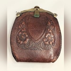 Art Nouveau Tooled Leather Purse
